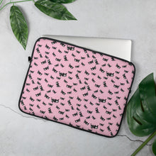 Load image into Gallery viewer, Pastel Goth Skeleton Cats Laptop Sleeve