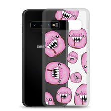 Load image into Gallery viewer, Scary pink man eating doughnuts Samsung Case