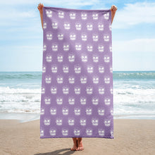 Load image into Gallery viewer, Scary Halloween Face Beach and Bath Towel