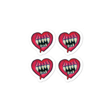 Load image into Gallery viewer, Goth Bullet Journal Eat Your Heart Out 4 Pack Bubble-free stickers
