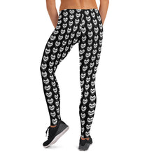 Load image into Gallery viewer, Black Goth Skulls Leggings