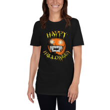 Load image into Gallery viewer, Happy Halloween Scary Pumpkin Short-Sleeve Unisex T-Shirt