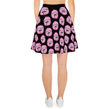Load image into Gallery viewer, Man Eating Donuts Black Goth Skater Skirt