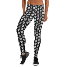 Load image into Gallery viewer, Black Goth Skulls Leggings