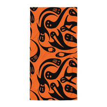 Load image into Gallery viewer, Halloween Goth Spooky Ghost Beach or Bath Towel to Spook Up Your Summer
