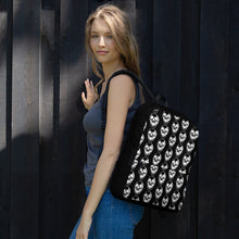 Load image into Gallery viewer, Black Goth Skull Pattern Backpack