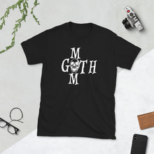 Load image into Gallery viewer, Goth Mom Black With White Text Short-Sleeve Unisex T-Shirt