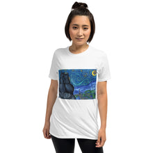 Load image into Gallery viewer, Starry Kitties Parody of Starry Night Short-Sleeve Unisex T-Shirt