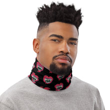 Load image into Gallery viewer, Stay Back I Bite Evil Heart Face Mask Neck Gaiter