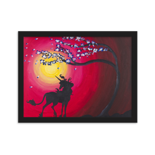 Load image into Gallery viewer, The Last Unicorn inspired poster print of acrylic painting on canvas