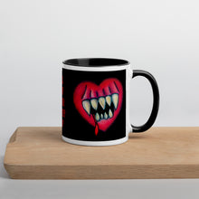Load image into Gallery viewer, Goth Home Decor Eat Your Heart Out Creepy Coffee Mug