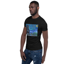 Load image into Gallery viewer, Starry Kitties Parody of Starry Night Short-Sleeve Unisex T-Shirt