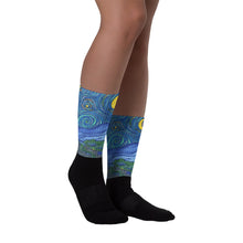Load image into Gallery viewer, Starry Night Parody Socks