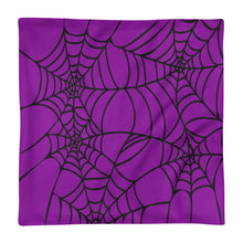 Load image into Gallery viewer, Purple Halloween Spider Web Basic Pillow Case only