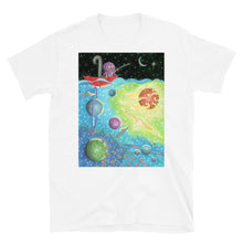 Load image into Gallery viewer, Octopus Fishing For a Spaceship Short-Sleeve Unisex T-Shirt
