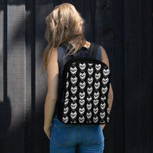 Load image into Gallery viewer, Black Goth Skull Pattern Backpack