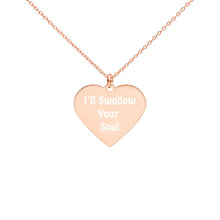 Load image into Gallery viewer, Evil Dead Inspired I'll swallow your soul rose gold necklace