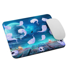 Load image into Gallery viewer, Ghost Cats Halloween Mouse pad