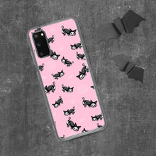 Load image into Gallery viewer, Pastel Goth Skeleton Cats Samsung Case