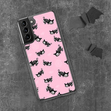 Load image into Gallery viewer, Pastel Goth Skeleton Cats Samsung Case