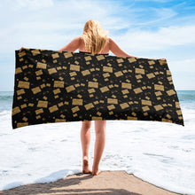 Load image into Gallery viewer, Ouija and Skulls Towel