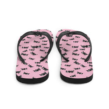 Load image into Gallery viewer, Pastel Goth Skeleton Cats Duffle Flip-Flops