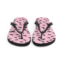 Load image into Gallery viewer, Pastel Goth Skeleton Cats Duffle Flip-Flops