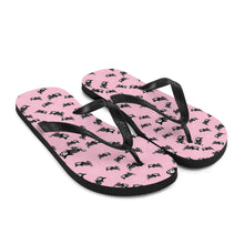 Load image into Gallery viewer, Pastel Goth Skeleton Cats Duffle Flip-Flops