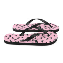 Load image into Gallery viewer, Pastel Goth Skeleton Cats Duffle Flip-Flops