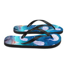 Load image into Gallery viewer, Ghost Cats Halloween Flip-Flops