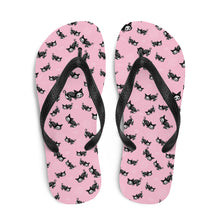 Load image into Gallery viewer, Pastel Goth Skeleton Cats Duffle Flip-Flops