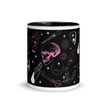 Load image into Gallery viewer, Skull and Potions Coffee Mug with Color Inside