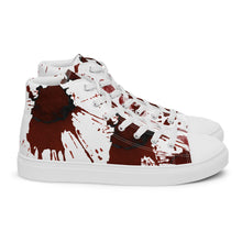 Load image into Gallery viewer, Covered in Blood Women’s high top canvas shoes Gift for Horror Fans