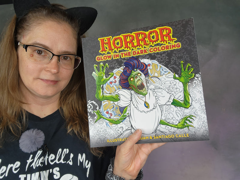 Get Ready to Be Haunted: Experience the Thrills of the Horror Glow in the Dark Coloring Book #HorrorColoringBook #GlowInTheDark #ColoringBookReview