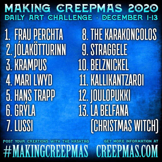 The First Day of #Creepmas I make spooky Christmas Gift Tags For Gothmas #makingcreepmas