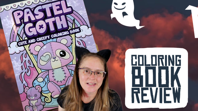 A Look Through The Pastel Goth Adult Coloring Book