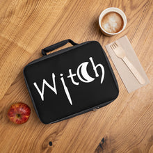 Load image into Gallery viewer, Black with the word Witch in white Lunch Bag
