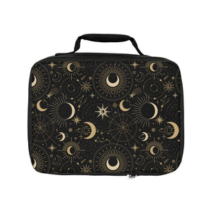 Black and Gold Mystic Night Lunch Bag