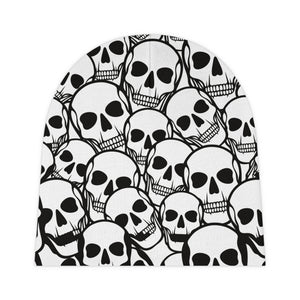 Black and White Skulls Everywhere Baby Beanie (AOP)