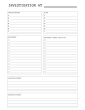 Load image into Gallery viewer, Ghost Hunting Investigation Log For Paranormal Investigators
