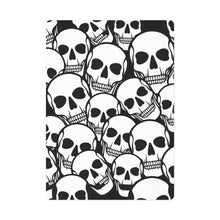 Load image into Gallery viewer, Black and White Skulls Everywhere Poker Cards
