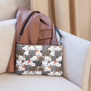 Cute Cats Closeup Crossbody bag