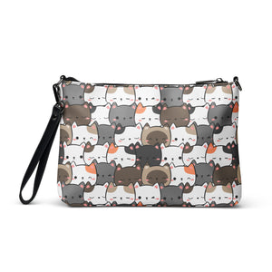 Cute Cats Closeup Crossbody bag