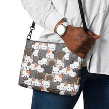 Load image into Gallery viewer, Cute Cats Closeup Crossbody bag
