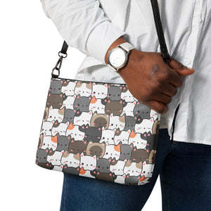 Cute Cats Closeup Crossbody bag