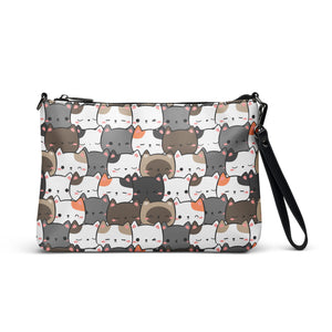 Cute Cats Closeup Crossbody bag