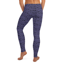 Load image into Gallery viewer, Bats Everywhere Purple Leggings
