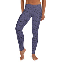 Load image into Gallery viewer, Bats Everywhere Purple Leggings
