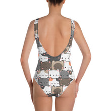 Load image into Gallery viewer, Cute Cats Closeup One-Piece Swimsuit
