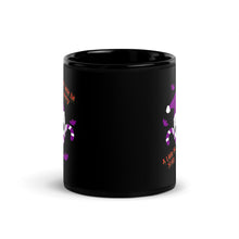 Load image into Gallery viewer, A Little Bit Merry A Little Bit Scary Black Glossy Coffee Mug
